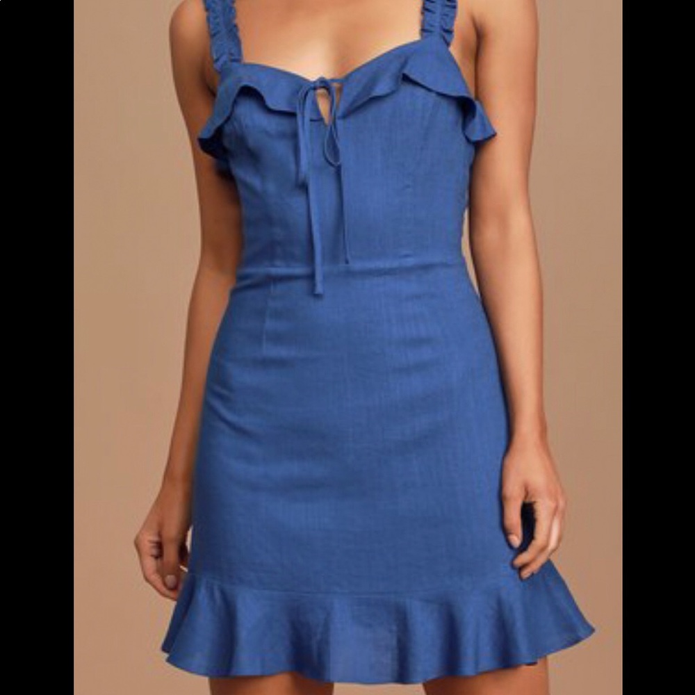 “Days Like This” Mini Linen Dress